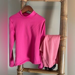 Pink Long Sleeve Top and Pants Set long John set